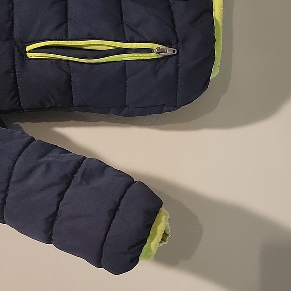 Nike puffer boys size 4 small neon and blue - Picture 3 of 7